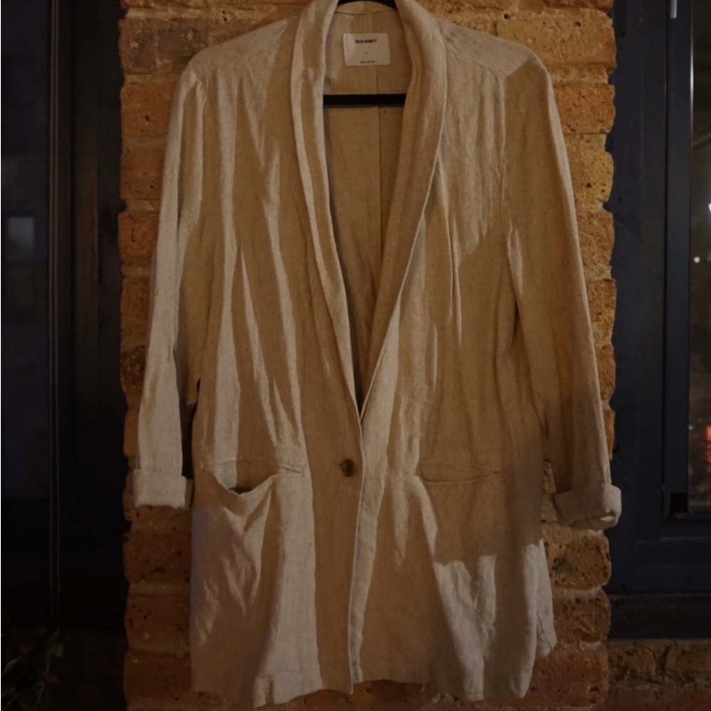 Old Navy Oversized Linen Blazer